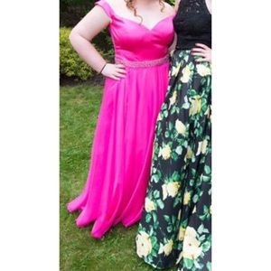 Pink Sherri Hill Prom Dress
